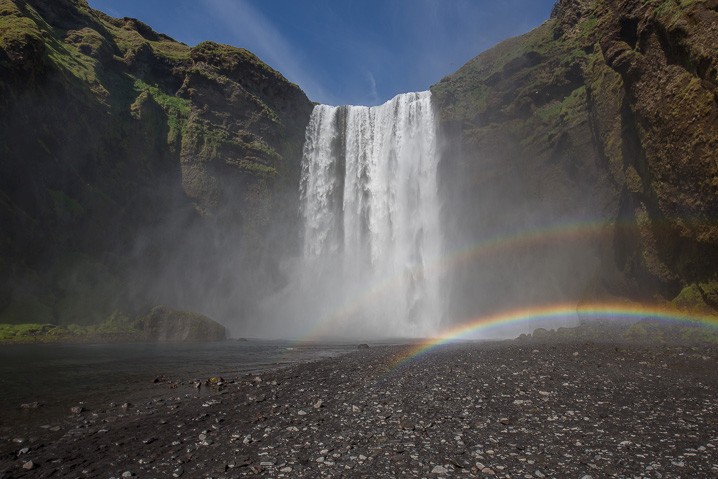 Landschaft Skogafoss