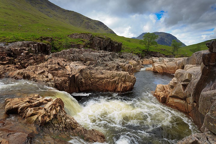 Landschaft River Etive
